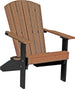LuxCraft Lakeside poly Adirondack chair in Antique Mahogany and Black