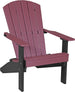 LuxCraft Lakeside poly Adirondack chair in Cherrywood and Black