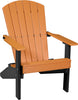 LuxCraft Lakeside poly Adirondack chair in Tangerine and Black