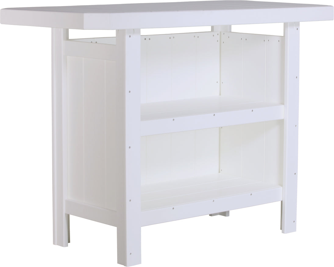 LuxCraft poly outdoor serving bar in White