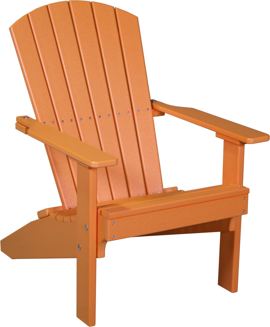 LuxCraft Lakeside poly Adirondack chair in Tangerine