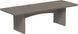 LuxCraft Urban 3' x 8' rectangular poly dining table in Coastal Gray