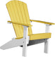 LuxCraft Lakeside poly Adirondack chair in Yellow and White