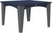LuxCraft Island 44 inch square poly dining table in Patriot Blue and Slate