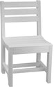 LuxCraft Island poly dining side chair in White