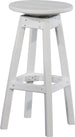 LuxCraft poly swivel bar stool in White