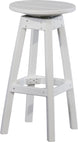 LuxCraft poly swivel bar stool in White