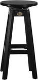 LuxCraft poly swivel bar stool in Black