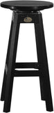 LuxCraft poly swivel bar stool in Black