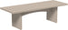 LuxCraft Urban 3' x 8' rectangular poly dining table in Weatherwood