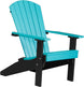 LuxCraft Lakeside poly Adirondack chair in Aruba Blue and Black
