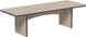 LuxCraft Urban 3' x 8' rectangular poly dining table in Weatherwood and Chestnut Brown