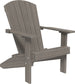 LuxCraft Lakeside poly Adirondack chair in Coastal Gray
