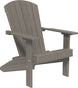 LuxCraft Lakeside poly Adirondack chair in Coastal Gray