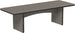 LuxCraft Urban 3' x 8' rectangular poly dining table in Coastal Gray and Black