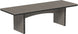 LuxCraft Urban 3' x 8' rectangular poly dining table in Coastal Gray and Black