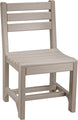 LuxCraft Island poly dining side chair in Weatherwood