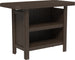 LuxCraft poly outdoor serving bar in Brazilian Walnut