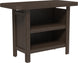 LuxCraft poly outdoor serving bar in Brazilian Walnut