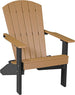 LuxCraft Lakeside poly Adirondack chair in Cedar and Black