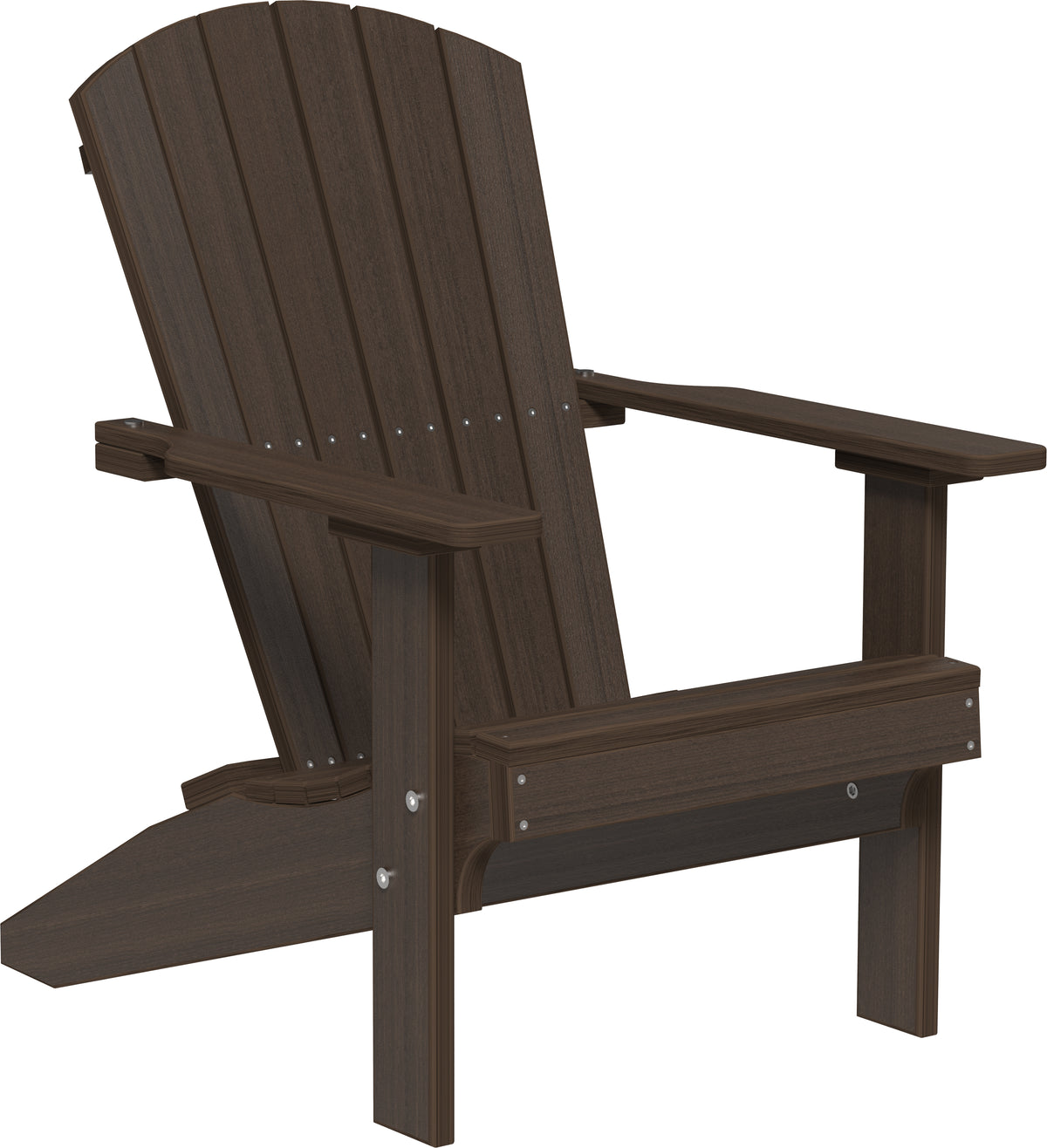 LuxCraft Lakeside poly Adirondack chair in Brazilian Walnut