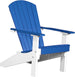 LuxCraft Lakeside poly Adirondack chair in Blue and White