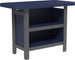 LuxCraft poly outdoor serving bar in Patriot Blue and Slate