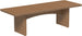 LuxCraft Urban 3' x 8' rectangular poly dining table in Antique Mahogany