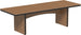 LuxCraft Urban 3' x 8' rectangular poly dining table in Antique Mahogany and Black