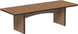 LuxCraft Urban 3' x 8' rectangular poly dining table in Antique Mahogany and Black