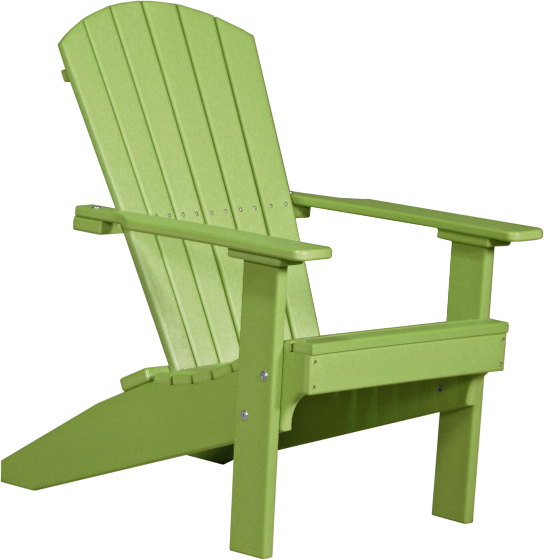 LuxCraft Lakeside poly Adirondack chair in Lime Green
