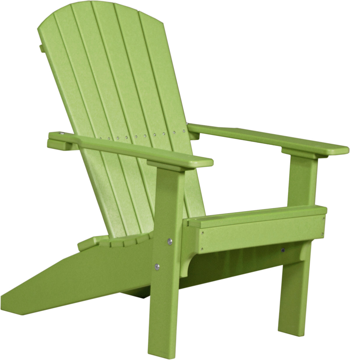LuxCraft Lakeside poly Adirondack chair in Lime Green