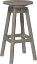 LuxCraft poly swivel bar stool in Coastal Gray