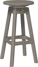 LuxCraft poly swivel bar stool in Coastal Gray