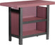 LuxCraft poly outdoor serving bar in Cherrywood and Black