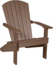 LuxCraft Lakeside poly Adirondack chair in Chestnut Brown