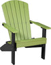 LuxCraft Lakeside poly Adirondack chair in Lime Green and Black