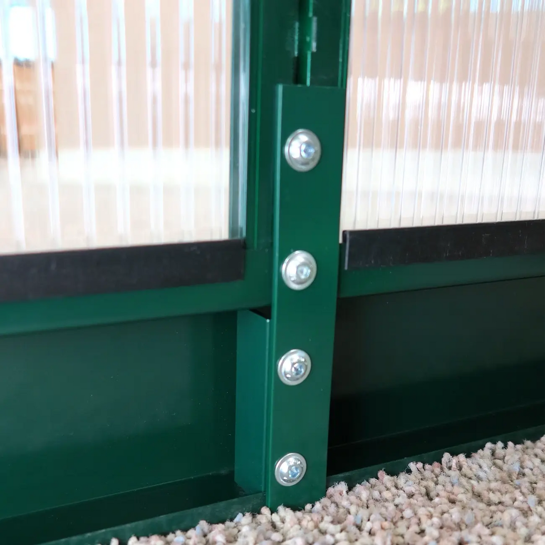 Grandio greenhouse frame to base brackets