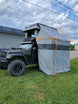 BunduTop ladder cover and velcro panel measurements diagram