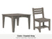 LuxCraft Celeste dining set – Island 44 inch square table and Island side chair in Coastal Gray