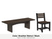 LuxCraft Veranda dining set – Urban 3x8 table and Island side chair in Brazilian Walnut and Black