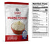 Legacy Food Storage Legacy Essentials Assorted Vegetable Pack mashed potatoes nutrition facts label