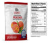 Legacy Food Storage Legacy Essentials Assorted Freeze-Dried Fruit peach slices nutrition facts label
