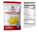 Legacy Food Storage Legacy Essentials Assorted Freeze-Dried Fruit pineapple slices nutrition facts label