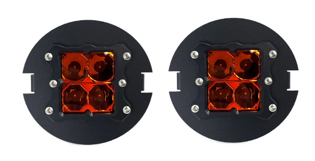 Heretic Studio LED Fog Light Kit for Toyota Tacoma (2005-2011) - Amber Lens