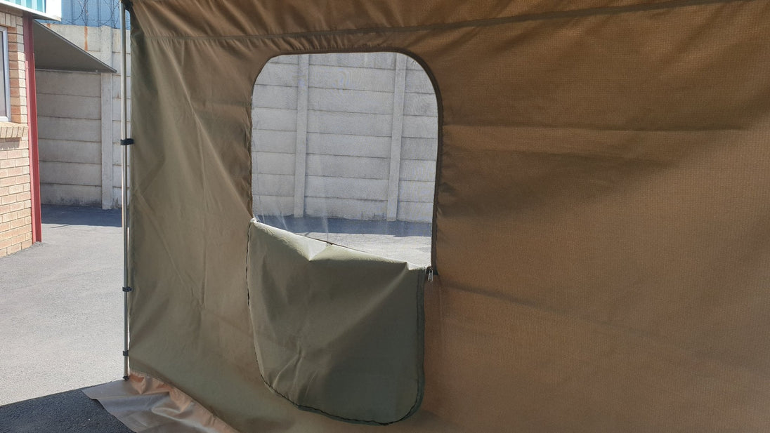 BunduAwn side panel with window open