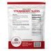 Legacy Food Storage 22 Serving Freeze-Dried Strawberries Pouch - 6 pack pouch packaging back view