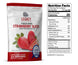 Legacy Food Storage 22 Serving Freeze-Dried Strawberries Pouch - 6 pack nutrition facts label