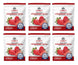 Legacy Food Storage 22 Serving Freeze-Dried Strawberries Pouch - 6 pack showing all six pouches together